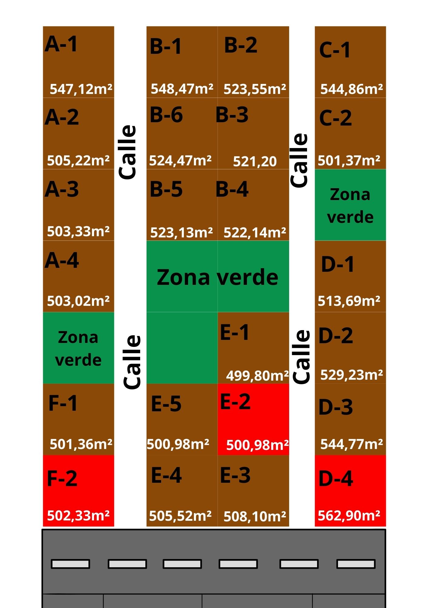 Mapa de ubicación de los terrenos en Villa Nueva Puyo